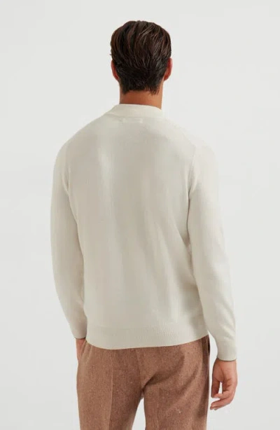 Brunello Cucinelli Funnel Neck Sweater In Brown