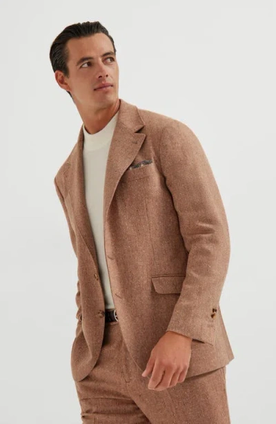 Brunello Cucinelli Funnel Neck Sweater In Brown