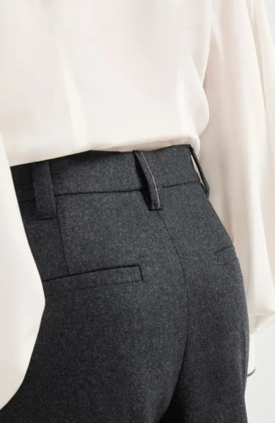 Brunello Cucinelli Flared Sartorial Trousers In Gold