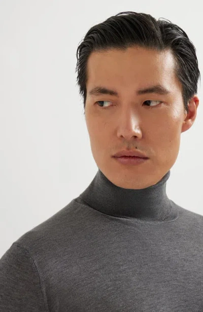 Brunello Cucinelli Lightweight Turtleneck Sweater In Gray