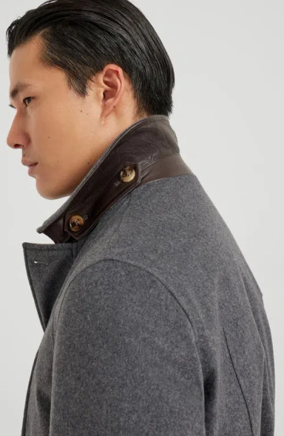 Brunello Cucinelli Safari Jacket With Padding In Gray