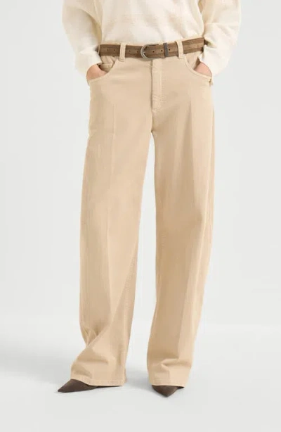 Brunello Cucinelli Multi-pocket Casual Pants In Animal Print