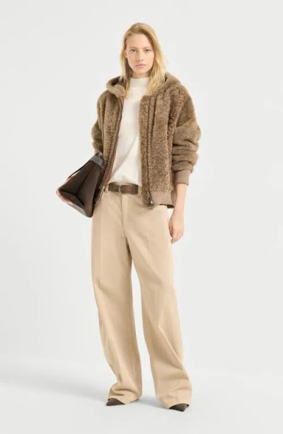 Brunello Cucinelli Multi-pocket Casual Pants In Animal Print