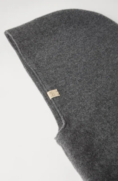 Brunello Cucinelli Wool And Cashmere Hood In Gray