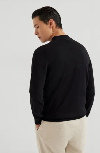Brunello Cucinelli Funnel-neck Sweater In Black