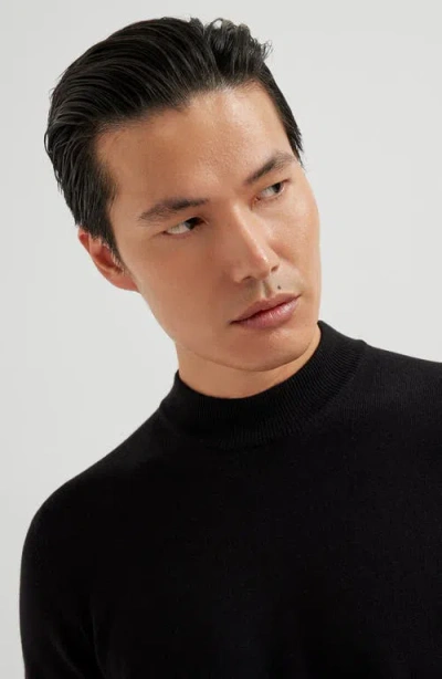 Brunello Cucinelli Funnel-neck Sweater In Black