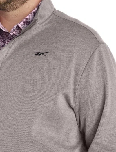 Reebok Big & Tall 1/4-zip Performance Pullover In Gray