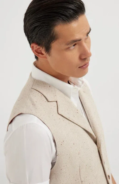 Brunello Cucinelli Button-fastening Waistcoat In Neutral