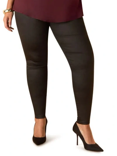 Live Unlimited Coated Jegging In Black