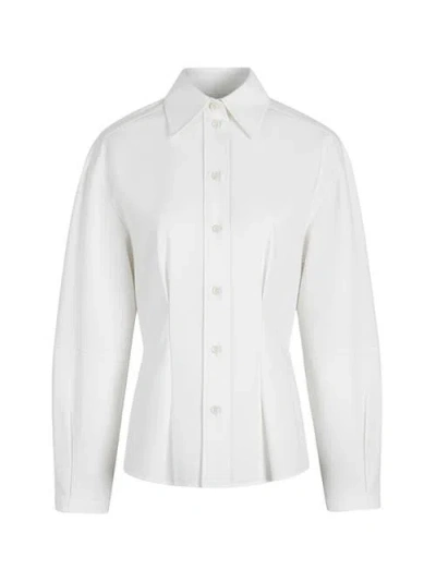 Callas Milano Lucia Lantern Sleeve Shirt In White