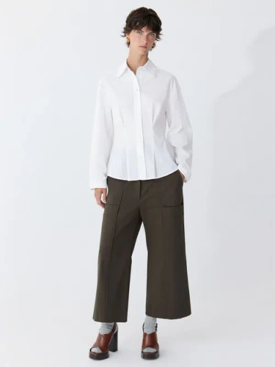 Callas Milano Lucia Lantern Sleeve Shirt In White