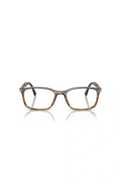 Persol 55mm Square Optical Glasses In Gray