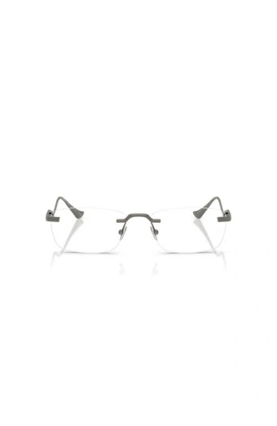 Ferrari 56mm Rectangle Optical Glasses In White
