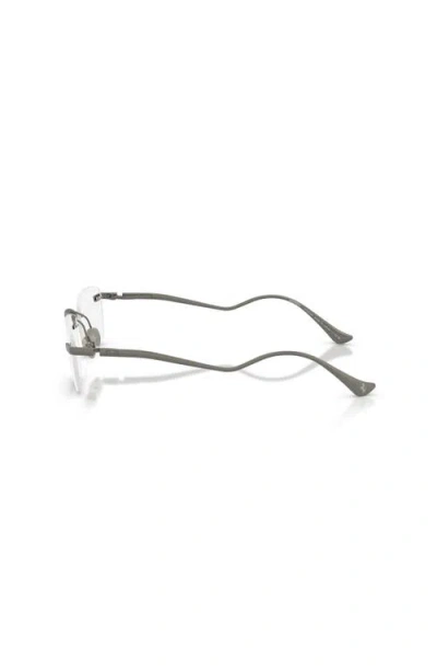 Ferrari 56mm Rectangle Optical Glasses In White