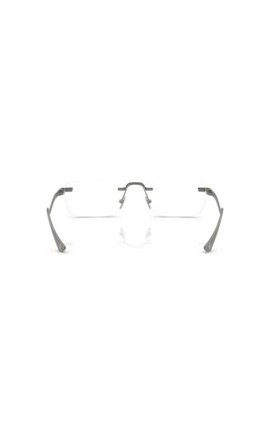 Ferrari 56mm Rectangle Optical Glasses In White