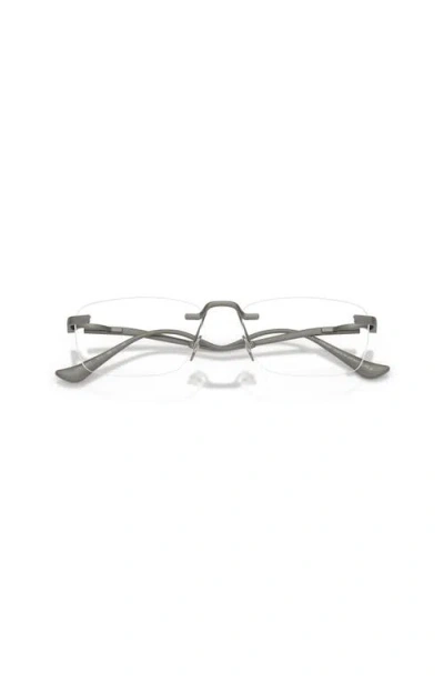 Ferrari 56mm Rectangle Optical Glasses In White