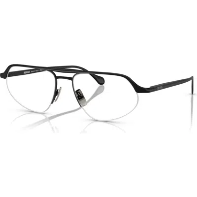 Ferrari 57mm Irregular Optical Glasses In Black