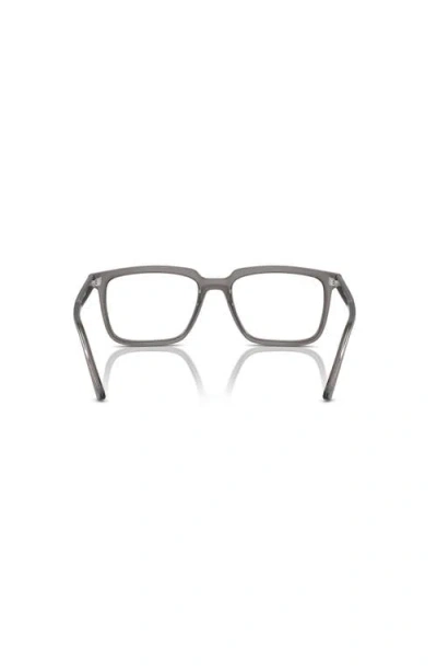 Ray Ban Ray-ban 54mm Rectangle Optical Glasses In Brown