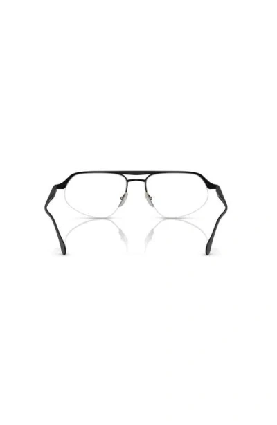 Ferrari 57mm Irregular Optical Glasses In Black