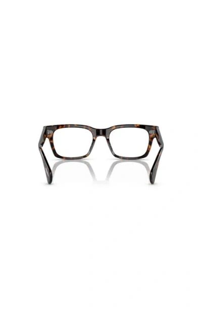 Oliver Peoples 57mm Square Optical Glasses In Brown