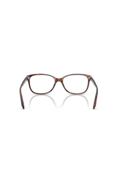 Tiffany & Co 0tf2097 Rectangular Acetate Frame Eyeglasses In Brown