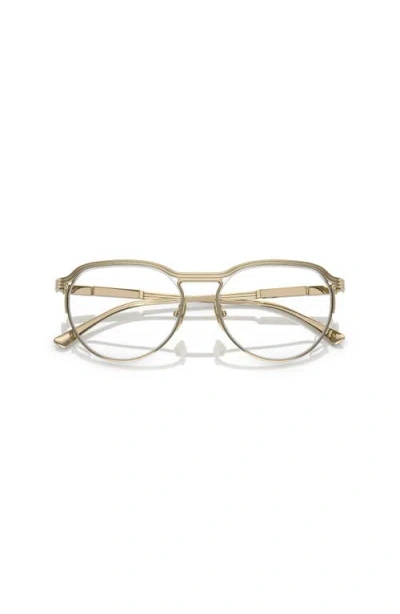 Ferrari 53mm Oval Optical Glasses In Gold