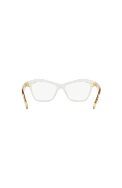 Bottega Veneta 54mm Cat Eye Optical Glasses In Yellow