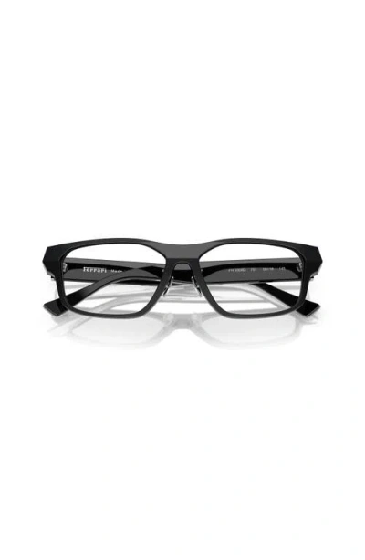 Ferrari 56mm Rectangle Optical Glasses In Black