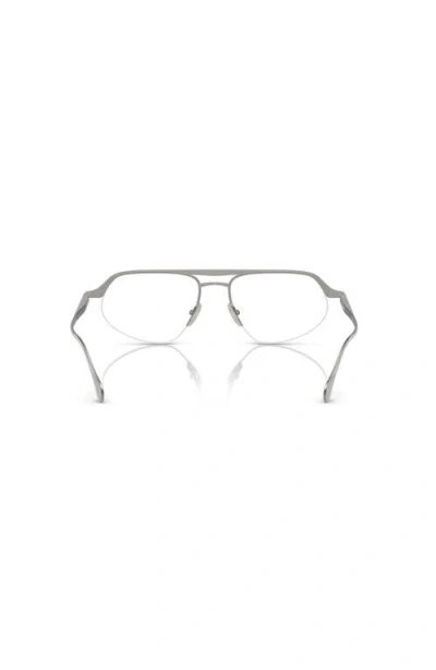 Ferrari 57mm Irregular Optical Glasses In Gray