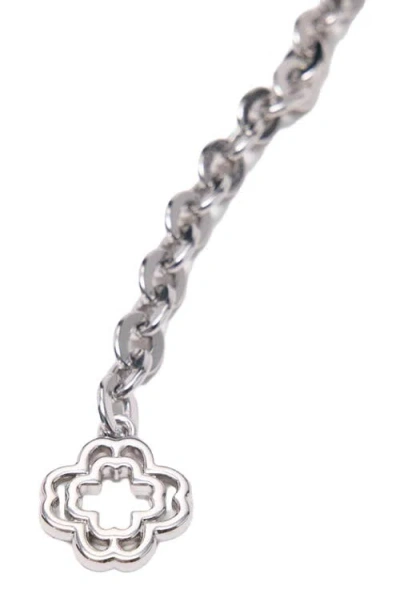 Maje Womens Chain And Rhinestone Metal Belt Silvery In Silver