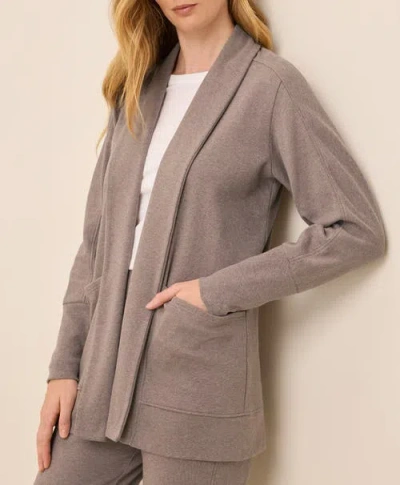 Pact Organic Airplane Wrap Cardigan In Brown