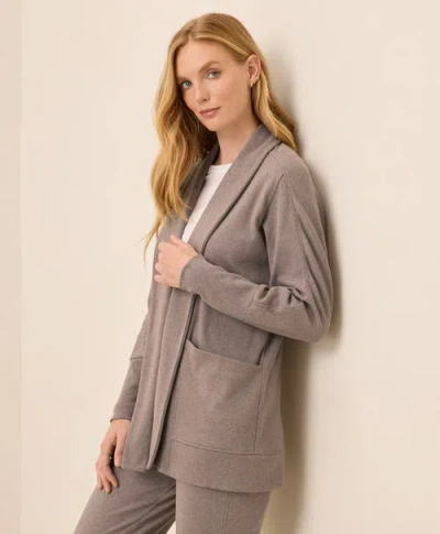 Pact Organic Airplane Wrap Cardigan In Brown