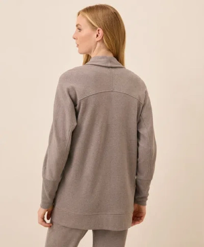 Pact Organic Airplane Wrap Cardigan In Brown