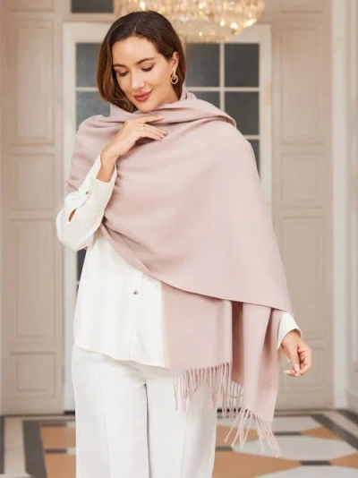 Silksilky Pure Wool Scarf Shawl In Sand
