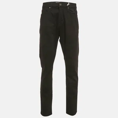 Pre-owned Frame Black Denim L'homme Slim Jeans Xl Waist 37"