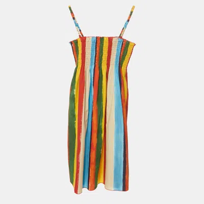 Pre-owned Dolce & Gabbana Multicolor Cotton Stirring Dress 12yrs