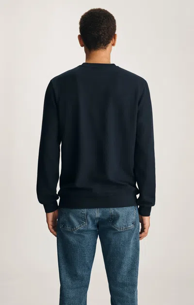 Mavi Crew Neck Sweatshirt In Dark Sapphire In Blue