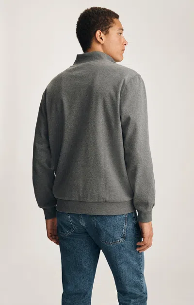 Mavi Half Zip Sweatshirt In Grey Melange In Gray
