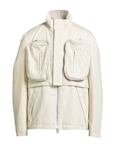 Add Man Jacket Ivory Size 38 Cotton In White