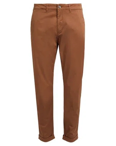 Liu •jo Man Man Pants Cocoa Size 34 Cotton, Elastane In Brown