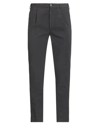 Incotex Man Pants Charcoal Size 40 Cotton, Elastane In Gray