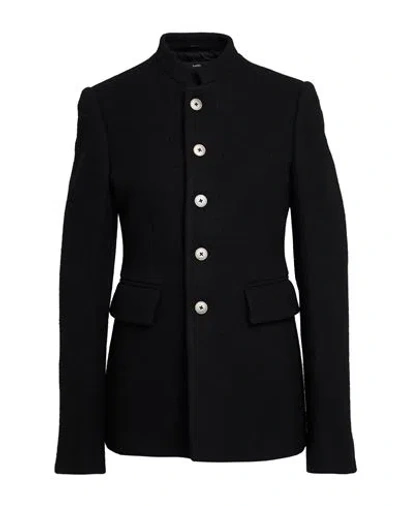 Sapio Woman Blazer Black Size 6 Wool In Black
