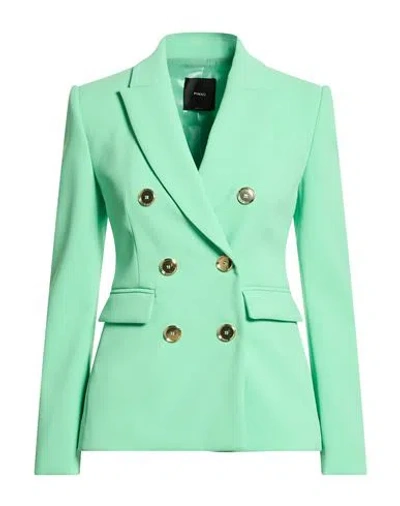 Pinko Woman Blazer Green Size 0 Polyester, Elastane In Green