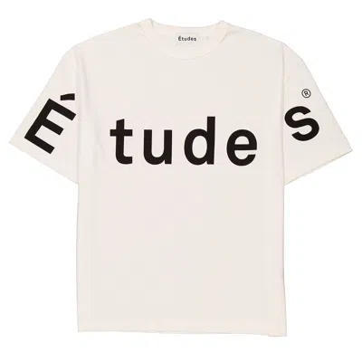 Etudes Studio Etudes Big-print Spirit Logo T-shirt In Neutral
