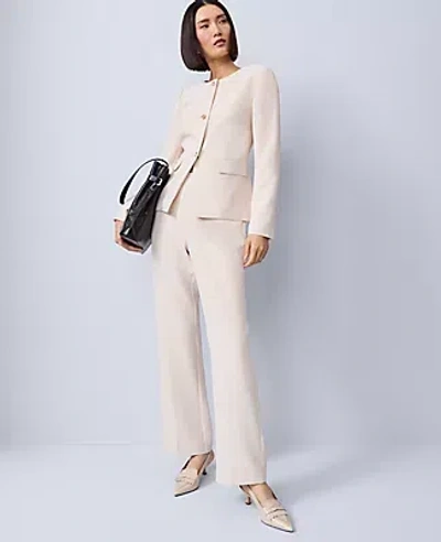 Ann Taylor Petite Split Hem Jacket In Neutral