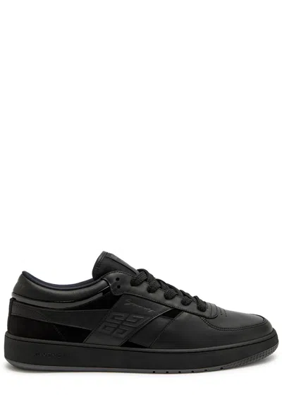 Givenchy G Move Panelled Leather Sneakers In Black