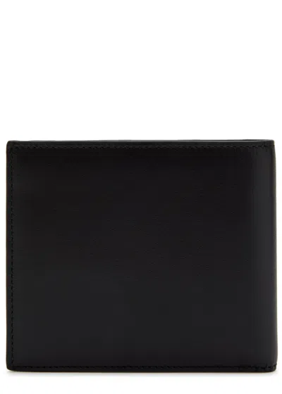 Paul Smith Black Leather Signature Stripe Block Billfold Wallet In Black