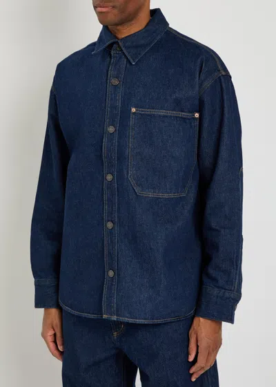 Agolde Denim Overshirt In Blue