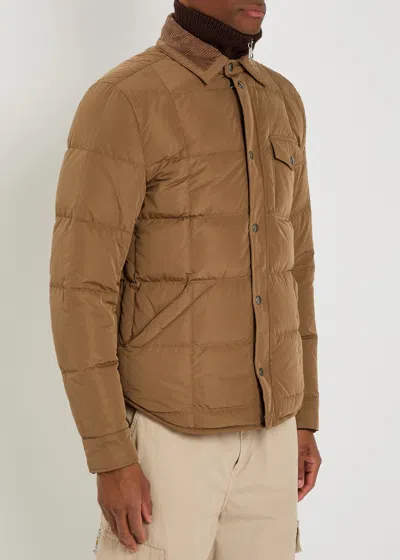 Moncler Marcilly Padded Shell Jacket In Neutral