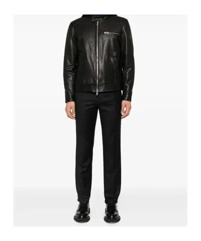 Dondup Wool-blend Trousers In Black